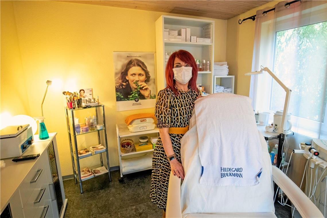 Birgit Haerer aus Auenwald hat schon vor der Coronapandemie auf einen hohen Hygienestandard geachtet. Foto: A. Becher