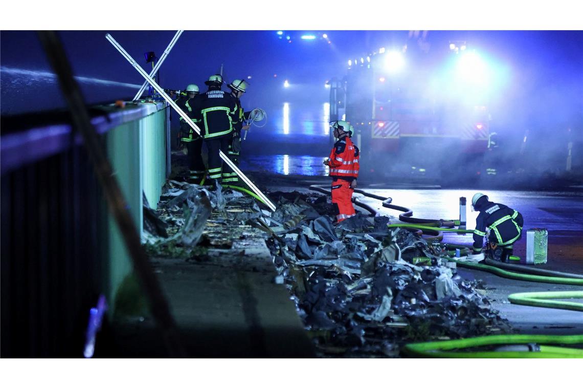 Bis in die Nacht hinein kam es immer wieder zu Explosionen.