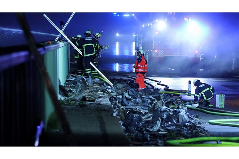 Bis in die Nacht hinein kam es immer wieder zu Explosionen.