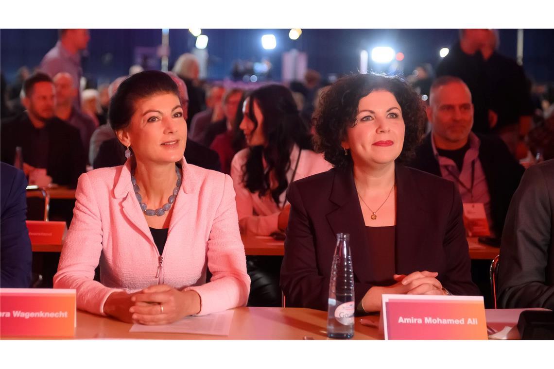 Bisher im Duo: Sahra Wagenknecht und Amira Mohamed Ali.