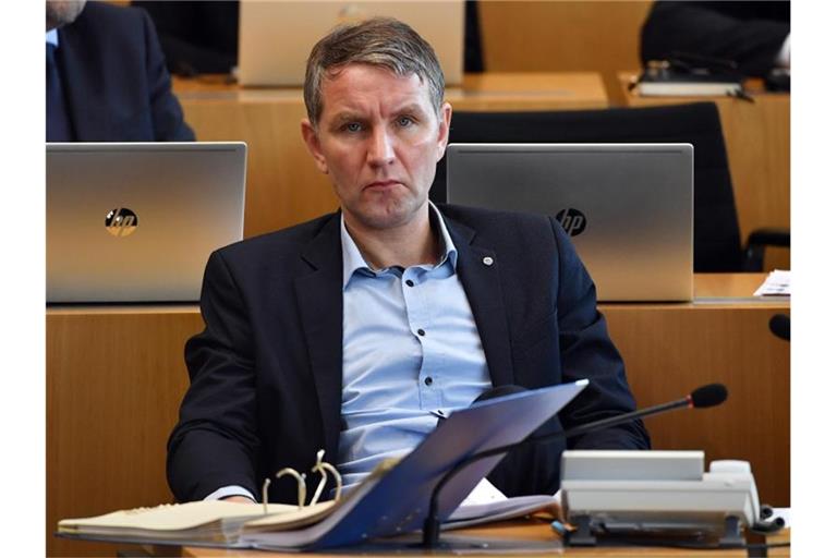Björn Höcke Anfang März im Plenarsaal des Thüringer Landtages. Foto: Martin Schutt/dpa-Zentralbild/dpa