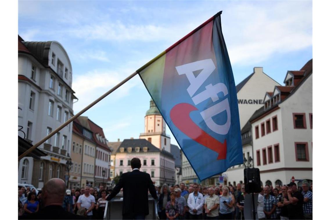 Björn Höcke vergangene Woche bei einer Wahlkampfveranstaltung im sächsischen Döbeln. Foto: Hendrik Schmidt