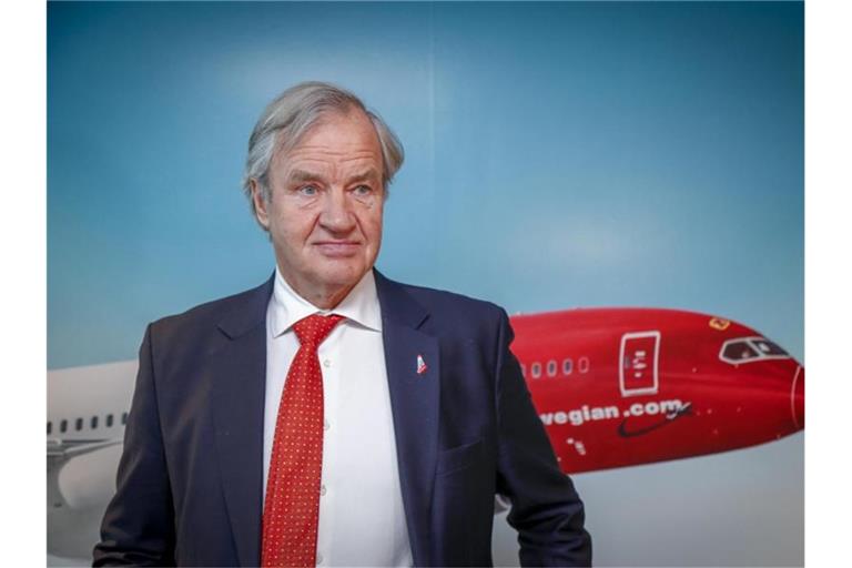 Bjorn Kjos, CEO von Norwegian Air Shuttle ASA, tritt nach 17 Jahren von seinem Posten an der Spitze der Billigfluggesellschaft zurück. Foto: Heiko Junge/NTB scanpix/dpa