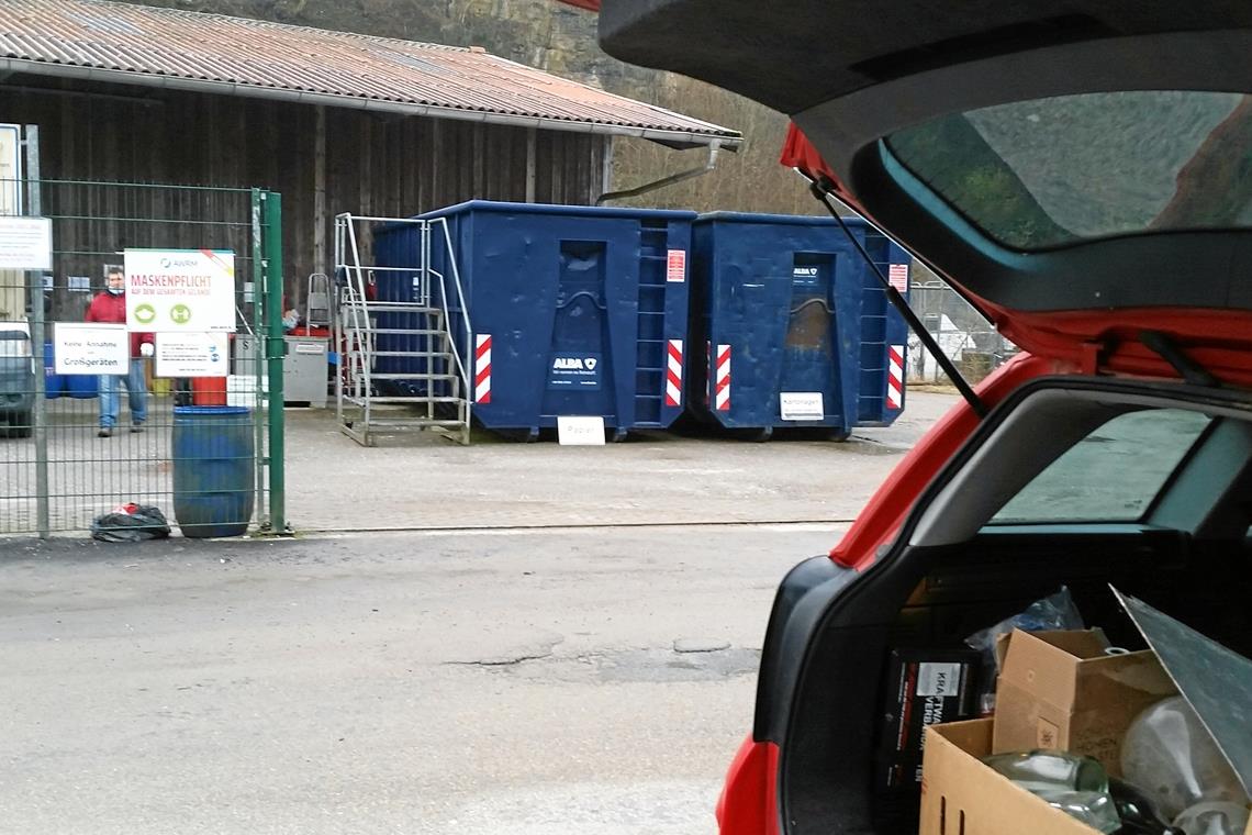 Bleibt eventuell doch erhalten: Der Recyclinghof in Backnang, der ursprünglich hätte geschlossen werden sollen. Foto: privat