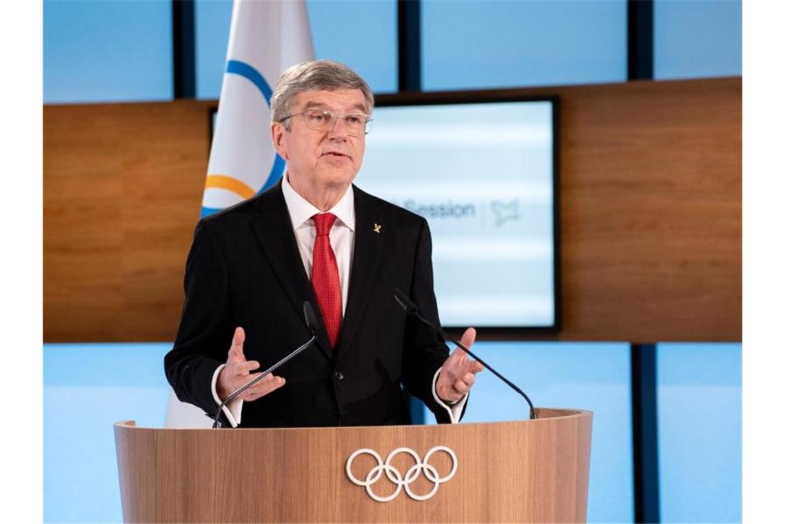 Bleibt weitere vier Jahre IOC-Präsident: Thomas Bach. Foto: Greg Martin/IOC/dpa