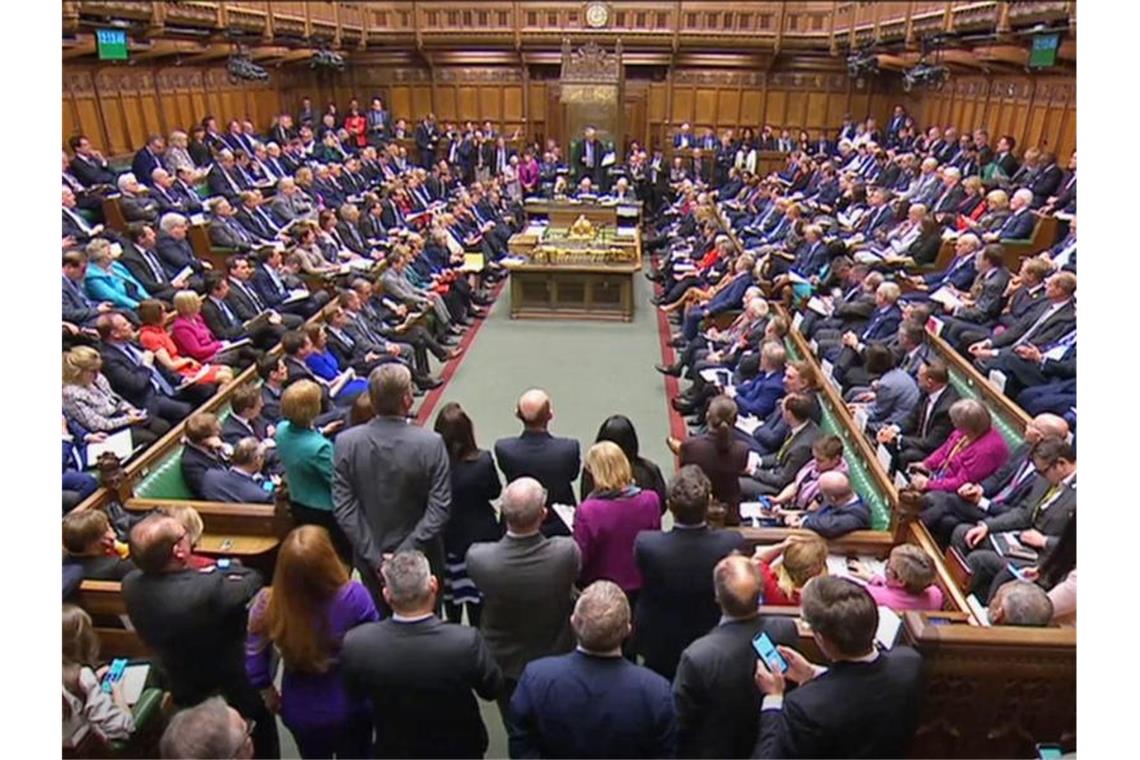 Blick auf das britische Parlament während einer Fragestunde (Archiv). Foto: House Of Commons/PA Wire