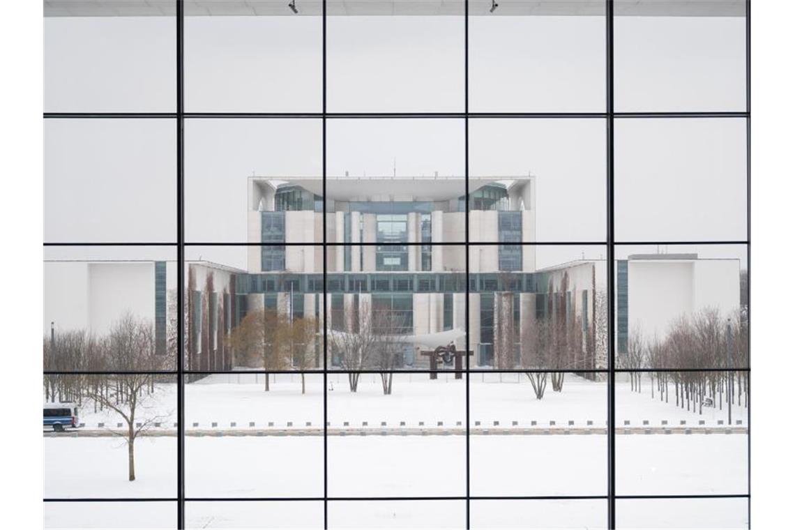 Blick auf das Bundeskanzleramt in Berlin. Foto: Gregor Bauernfeind/dpa