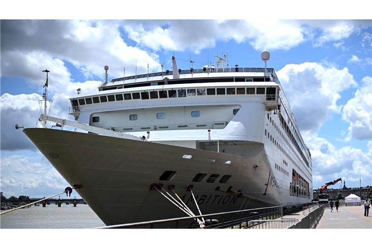 Blick auf das Kreuzfahrtschiff «Ambition».