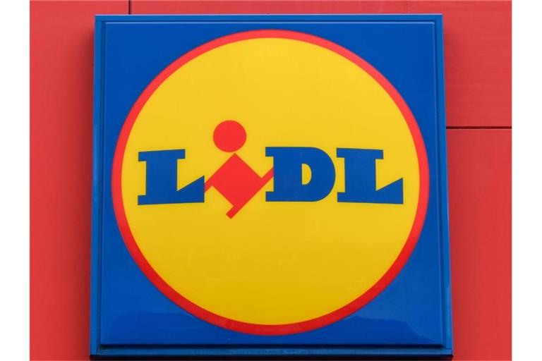 Blick auf das Logo des Discounterunternehmens Lidl. Foto: Jens Kalaene/dpa-Zentralbild/dpa/Symbolbild