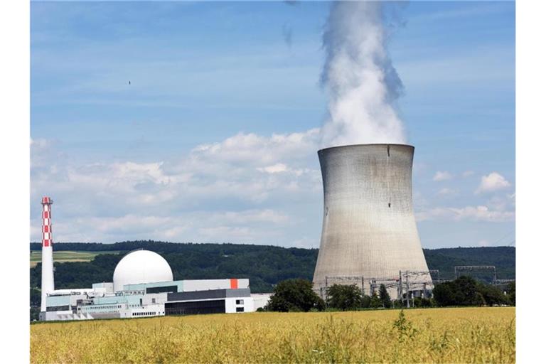 Blick auf das schweizerische Kernkraftwerk Leibstadt. Foto: Patrick Seeger/Archivbild