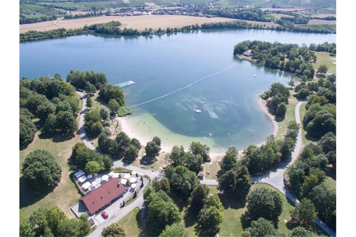 Blick auf den Breitenauer See. Foto: Sebastian Gollnow/dpa