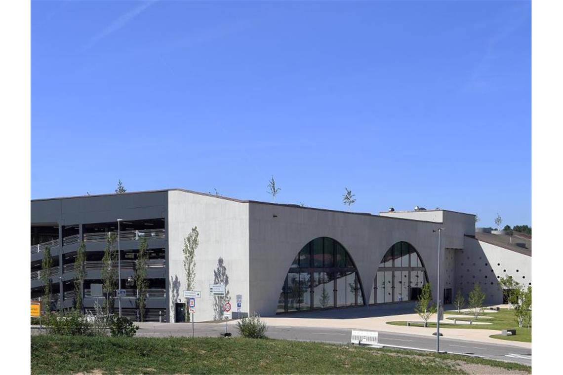 Blick auf den Neubau der Firmenzentrale der Drogeriemarktkette dm. Foto: Uli Deck