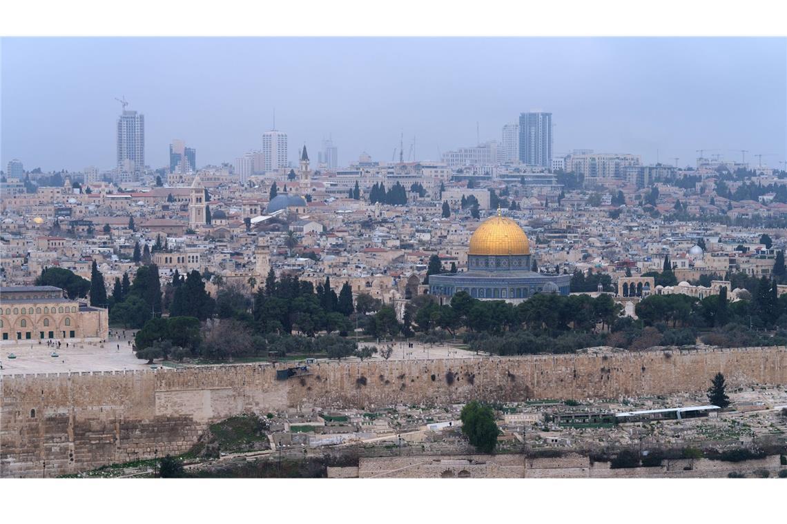 Israels Armee erklärt weitere Hamas-Geisel für tot Blick auf den Tempelberg in Jerusalem. (Symbolfoto)