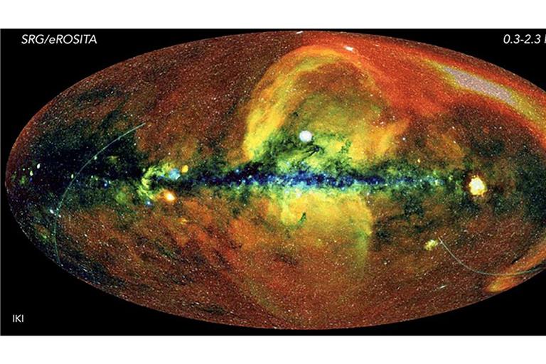 Blick auf den „weichen“ Röntgenhimmel – ohne Vordergrund-Störstrahlung aus dem Sonnensystem.