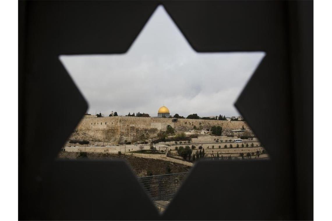 Trump stellt Palästinensern eigenen Staat in Aussicht Blick auf die Altstadt Jerusalems. Die Altstadt soll laut Trumps Plan unter israelischer Kontrolle verbleiben. Foto: Oded Balilty