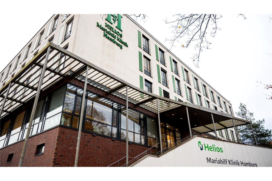 Blick auf die Helios Mariahilf Klinik Hamburg im Stadtteil Heimfeld.