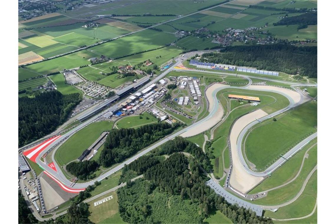 Schlaglichter zum Red-Bull-Ring Blick auf die Rennstrecke von Spielberg in der Steiermark. Foto: Ingrid Kornberger/APA/dpa