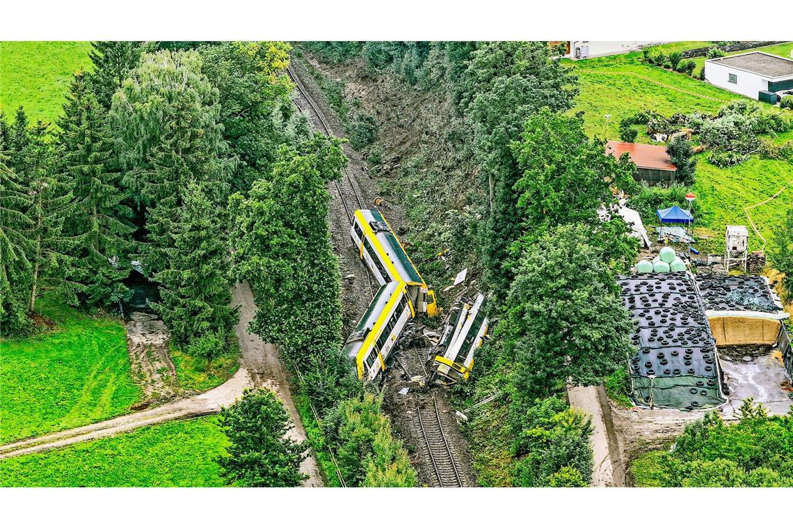 Blick auf die Unglücksstelle bei Riedlingen.