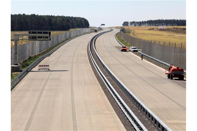 Blick auf die zukünftige Autobahn 14 zwischen Colbitz und Dolle. Foto: Peter Gercke/dpa-Zentralbild/dpa