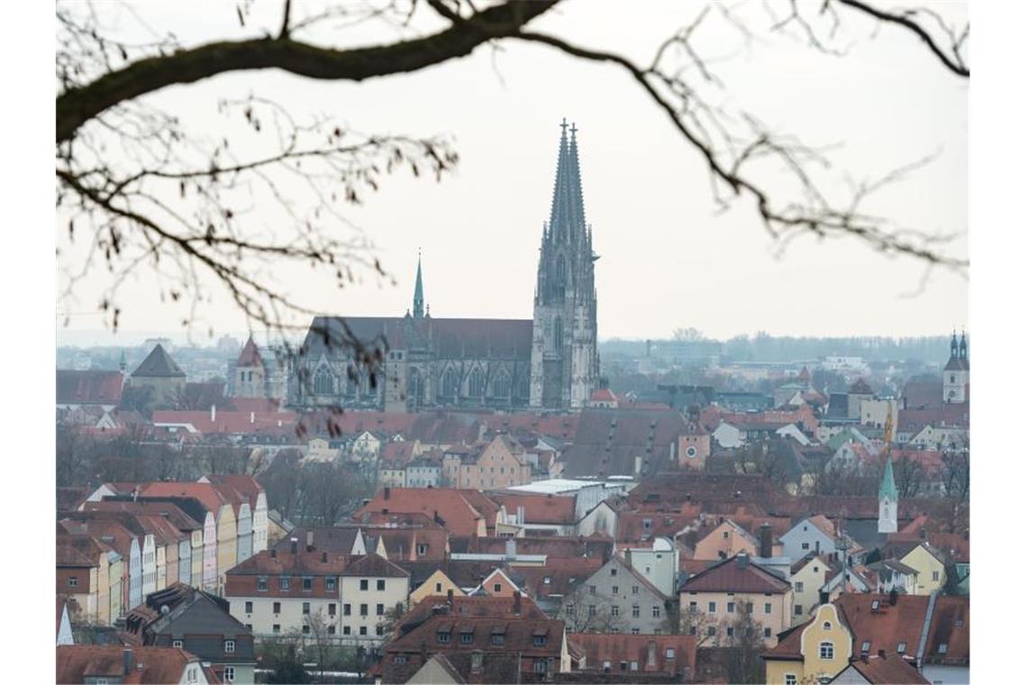 Kehrtwende: Regensburg doch für Missbrauchskommission Blick auf Regensburg mit dem Dom St. Peter. Foto: Armin Weigel/dpa