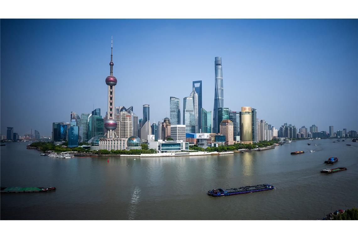 Blick auf Shanghai