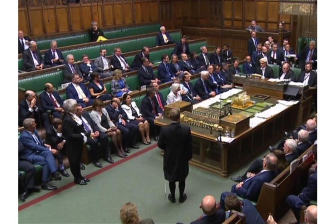 Blick in das britische Unterhaus: Ein schottisches Berufungsgericht hat die Zwangspause des britischen Parlaments für unrechtmäßig erklärt. Foto: Parliament Tv/PA Wire