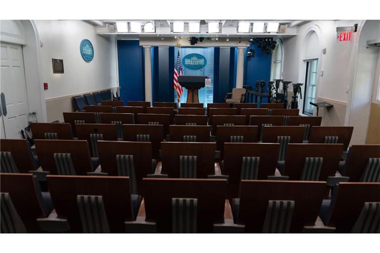 Blick in den James-Brady-Presseraum im Weißen Haus.