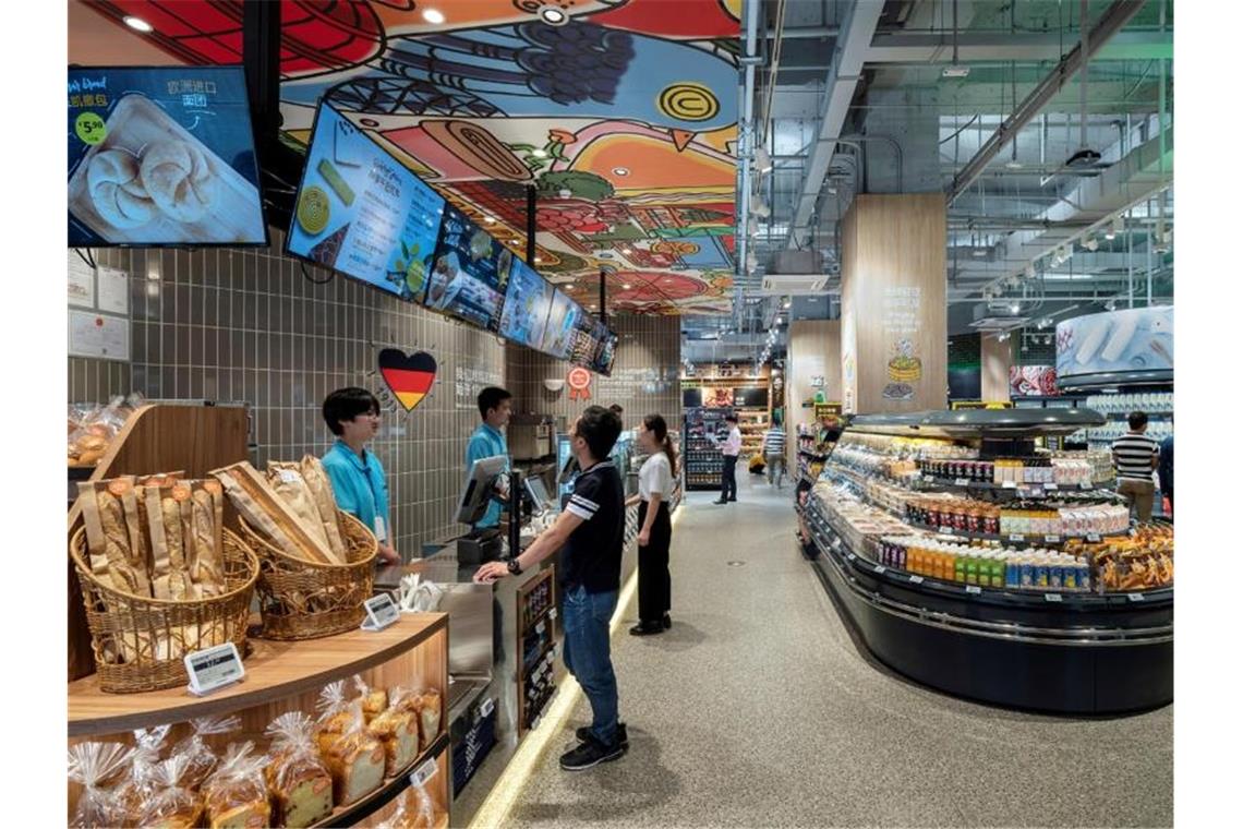 Aldi eröffnet seine ersten zwei Filialen in China Blick in eine der neuen Aldi-Filialen in Shanghai. Foto: Andrew Meredith/ALDI China