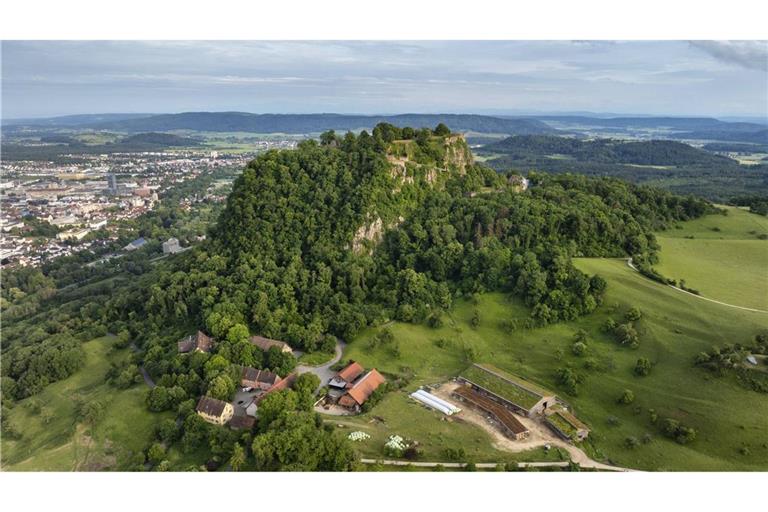 Blick vom Vulkankegel Hohentwiel.