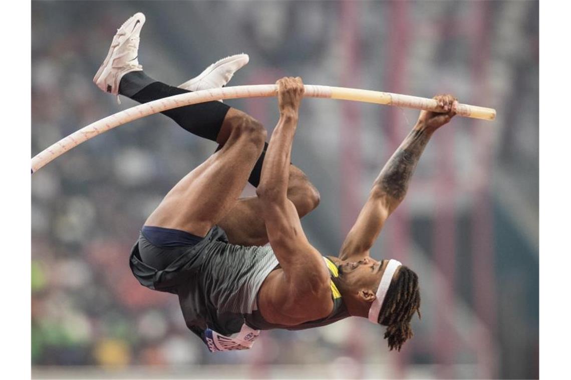 Bo Kanda Lita Baehre wurde im Stabhochspringen WM-Vierter. Foto: Oliver Weiken/dpa