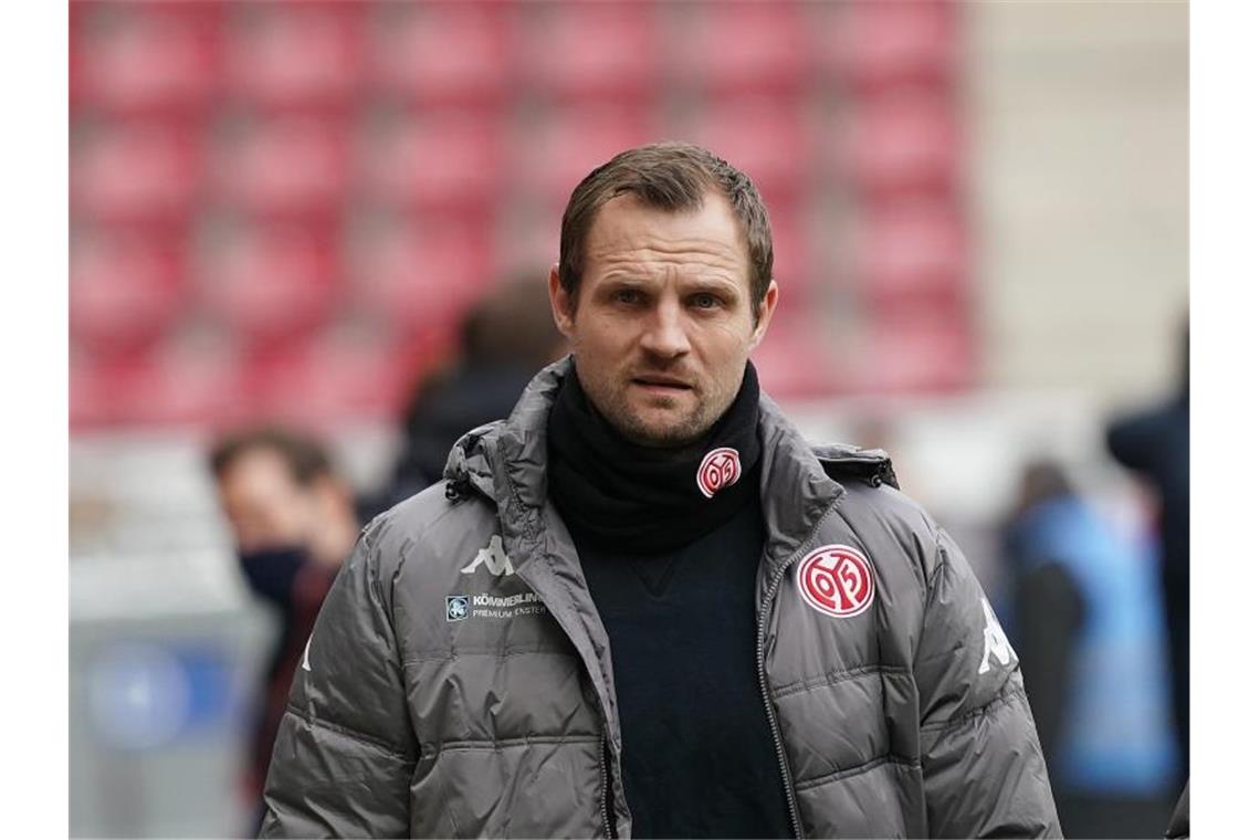 Bo Svensson, Cheftrainer beim 1. FSV Mainz 05. Foto: Hasan Bratic/dpa/Archivbild
