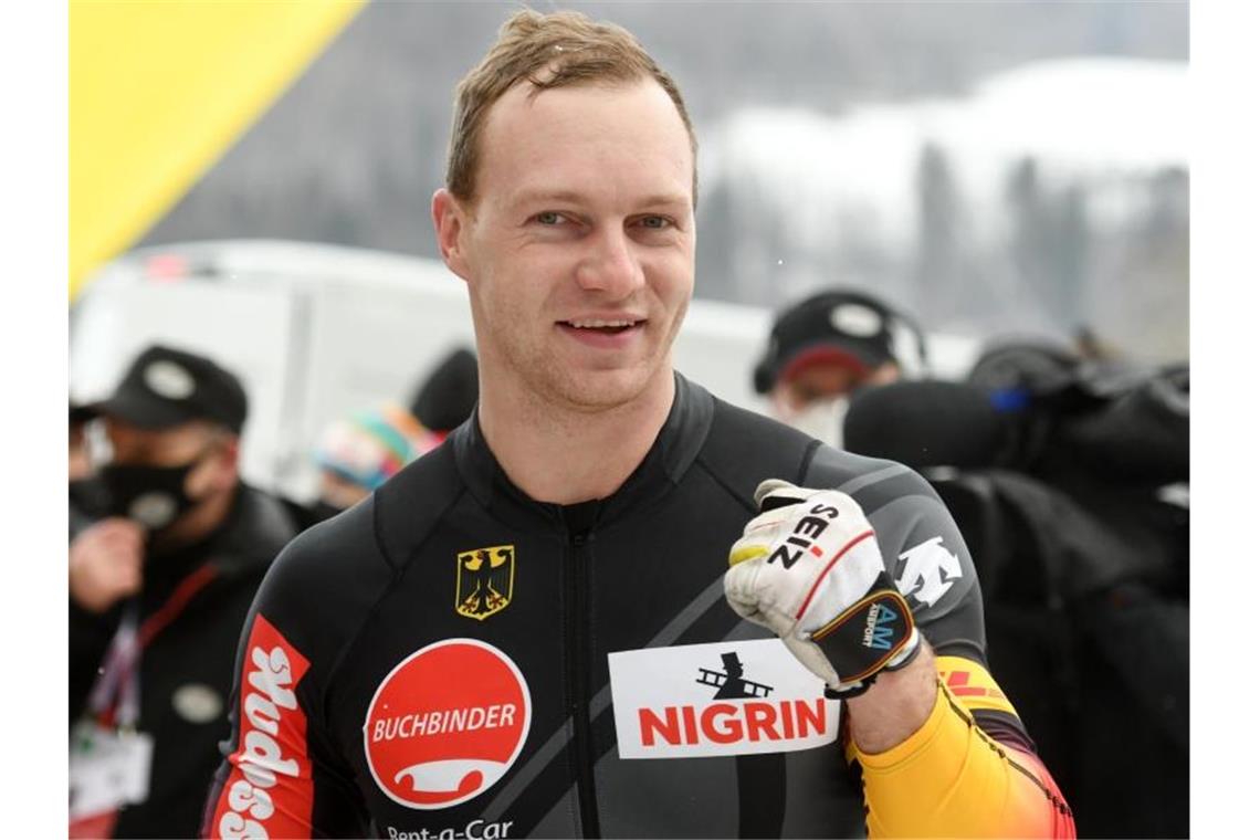Das bringt der Wintersport am Sonntag Bobfahrer Francesco Friedrich ballt die Faust im Zielbereich an der Kunsteisbahn am Königssee. Foto: Tobias Hase/dpa