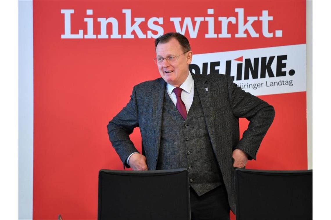 Bodo Ramelow liegt mit der Linken in Umfragen derzeit klar vorne. Foto: Martin Schutt/dpa-Zentralbild/dpa