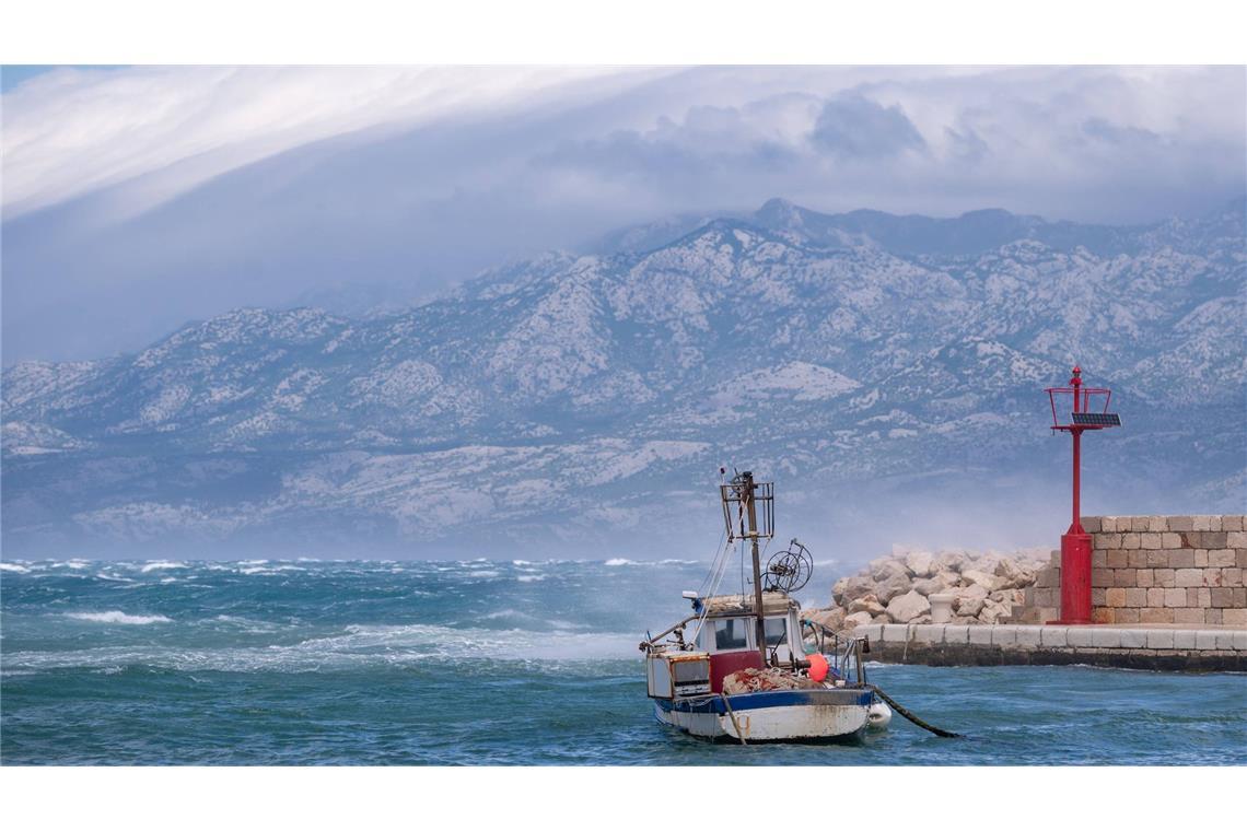 Bora-Sturm vor der kroatischen Küste (Archiv).