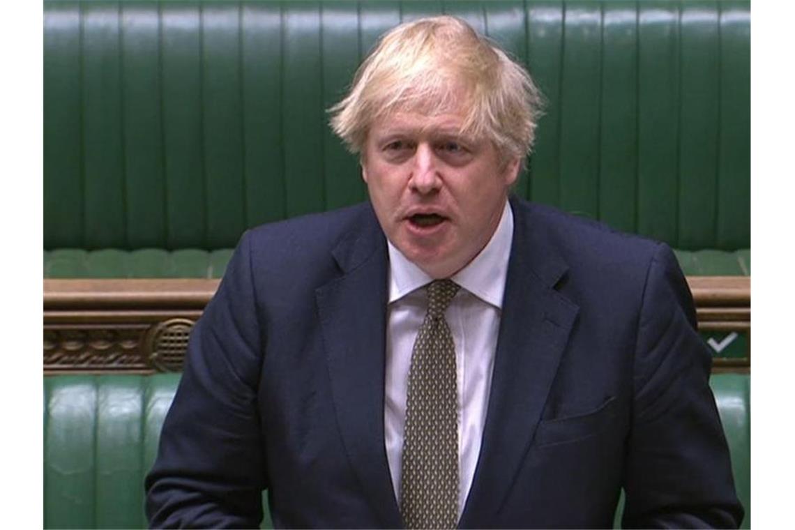 Boris Johnson gerät wegen seiner Pläne zu Lockerungen der Corona-Maßnahmen zunehmend in die Kritik. Foto: House Of Commons/PA Wire/dpa