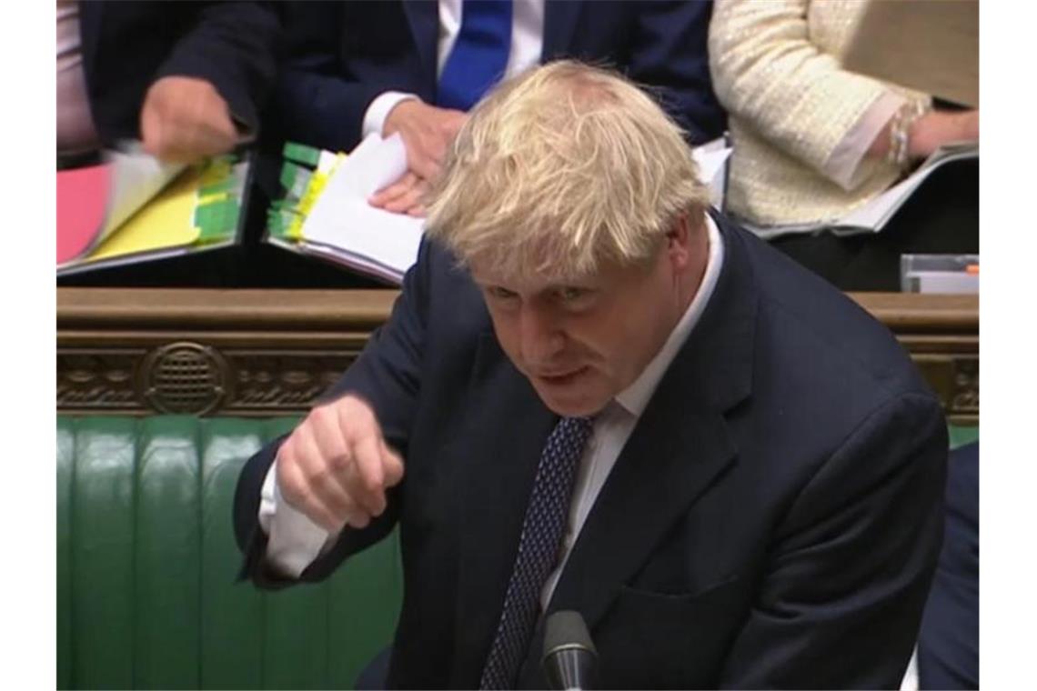 Boris Johnson hat eine wichtige Abstimmung zum Brexit-Zeitplan verloren. Foto: House Of Commons/PA Wire/dpa
