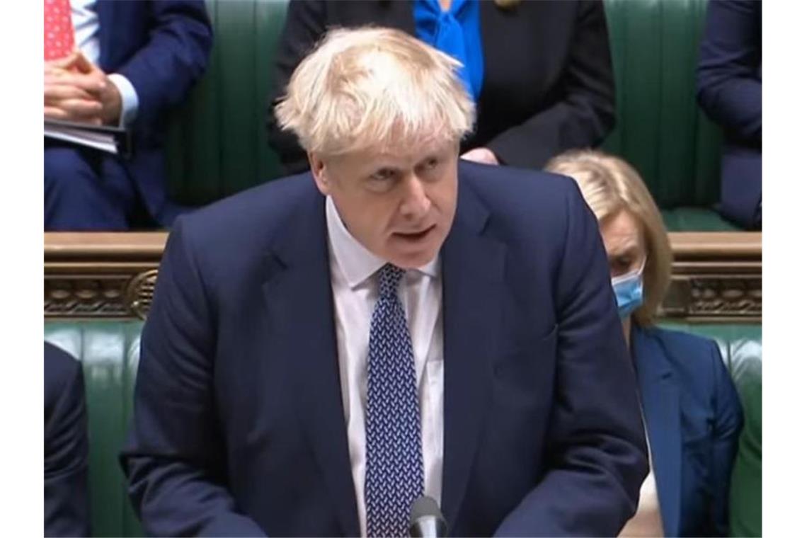 Boris Johnson steht unter Druck. Foto: House Of Commons/PA Wire/dpa