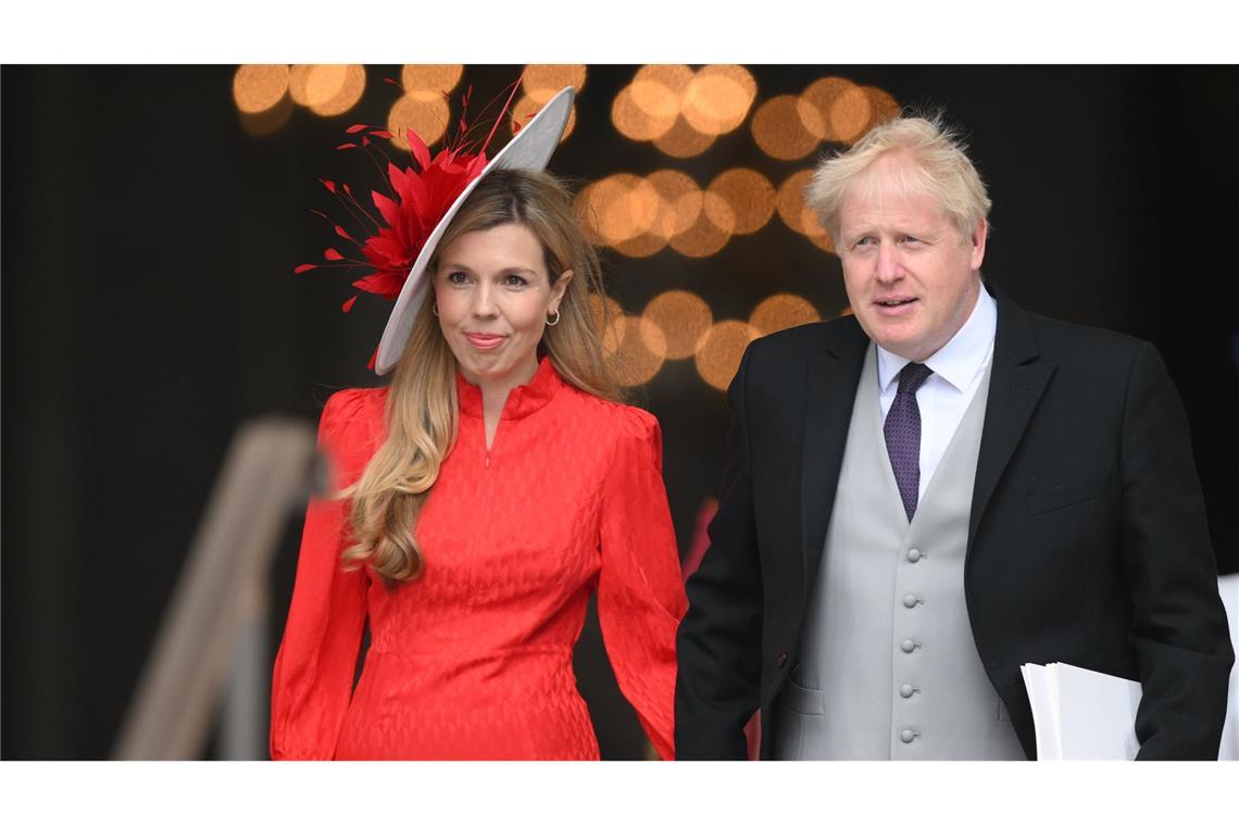Britischer Ex-Premier Boris Johnson von Strauß attackiert Boris Johnson und seine Frau Carrie. (Archivbild)