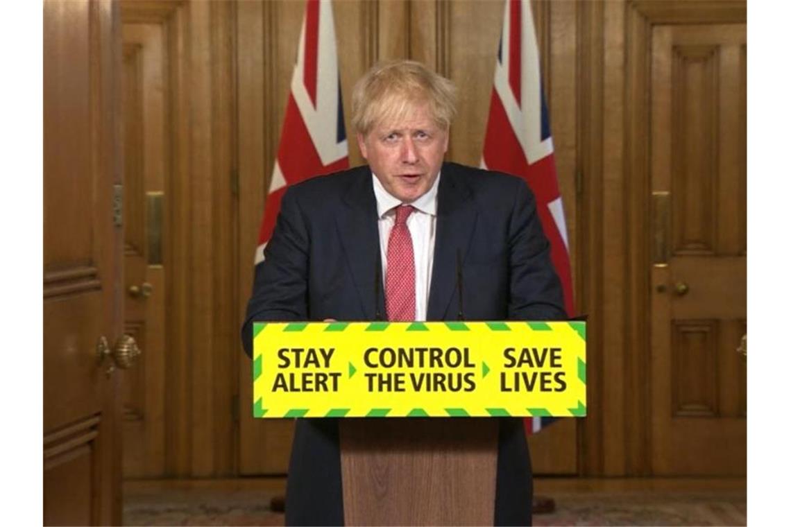 Pandemie: Johnson will bis Weihnachten wieder Normalität Boris Johnson will Großbritannien bis Weihnachten wieder zur Normalität zurückführen. Foto: Pa Video/PA Wire/dpa