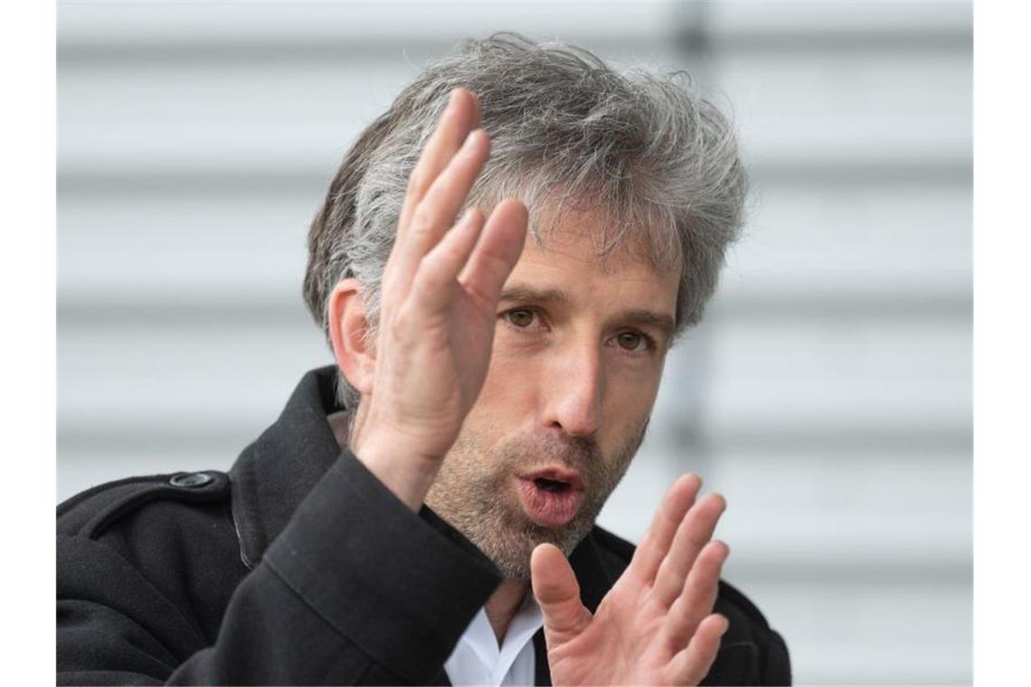 Experten sehen Parteiausschluss von Palmer kritisch Boris Palmer (Bündnis 90/Die Grünen), Oberbürgermeister von Tübingen, spricht. Foto: Marijan Murat/dpa