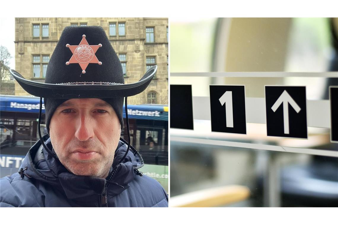 Boris Palmer hat sich zum Fasnetsumzug in Tübingen am vergangenen Wochenende als Sheriff verkleidet – wenige Tage später tritt er in ernster Sache als Leiter der Ortspolizeibehörde auf.