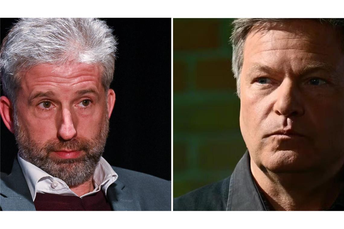 Boris Palmer bedauert Habeck-Rückzug Boris Palmer (l.) hätte sich Robert Habeck als Klimaminister gewünscht.