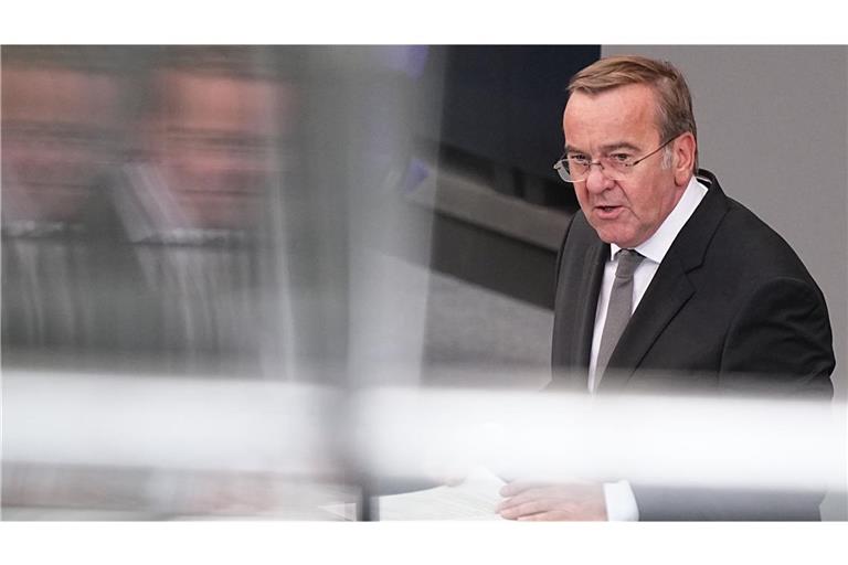 Boris Pistorius warb im Bundestag auch um Zustimmung zum deutlich erhöhten Verteidigungsetat.