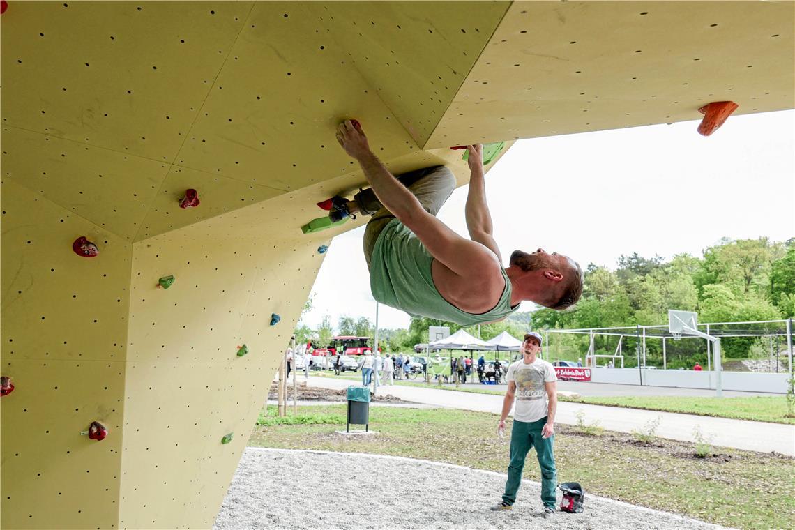 Bouldern ist auch möglich im Sporterlebnispark Allmersbach im Tal. (Archivfoto: Edgar Layher)