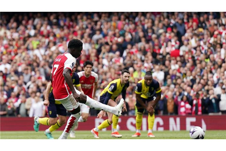Brachte Arsenal gegen Bournemouth per Elfmeter in Führung: Bukayo Saka.