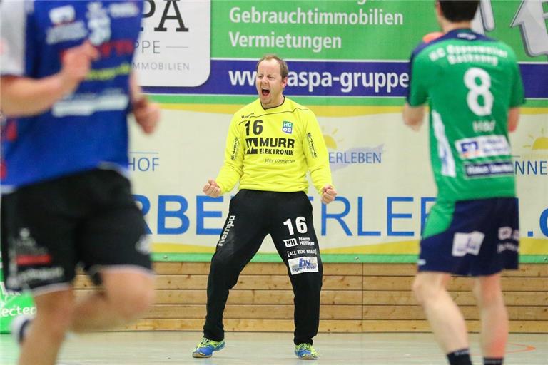 Brachte den HCOB II mit seinen Paraden auf die Siegerstraße: Torwart-Routinier Stefan Merzbacher.Foto: A. Becher