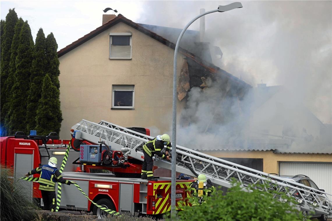 Brand im Schlesierweg in Waiblingen. Archivfoto: 7aktuell/S. Adomat