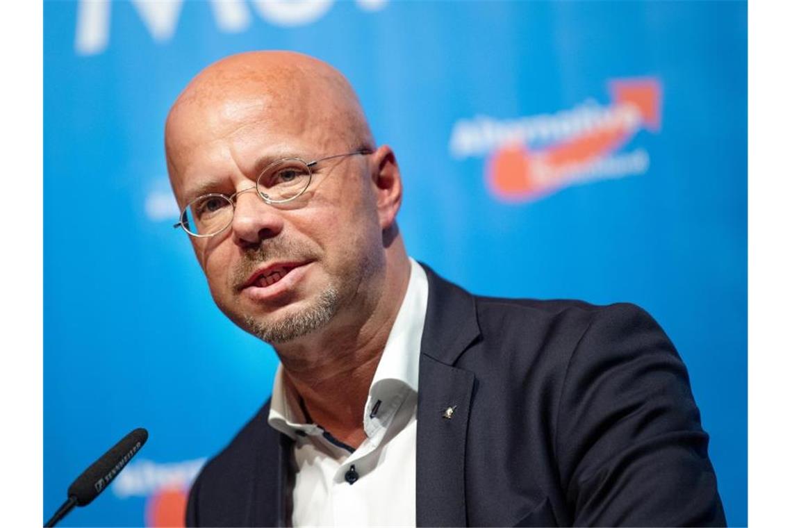 Kalbitz räumt Teilnahme an rechtsextremer Demo in Athen ein Brandenburgs AfD-Landesvorsitzender Andreas Kalbitz Ende April bei einem Landesparteitag. Foto: Monika Skolimowska