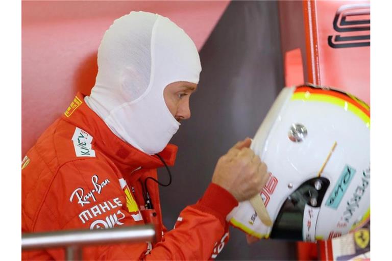 Braucht einen Sieg: Beim Rennen in Silverstone steht Sebastian Vettel unter Druck. Foto: Luca Bruno/AP