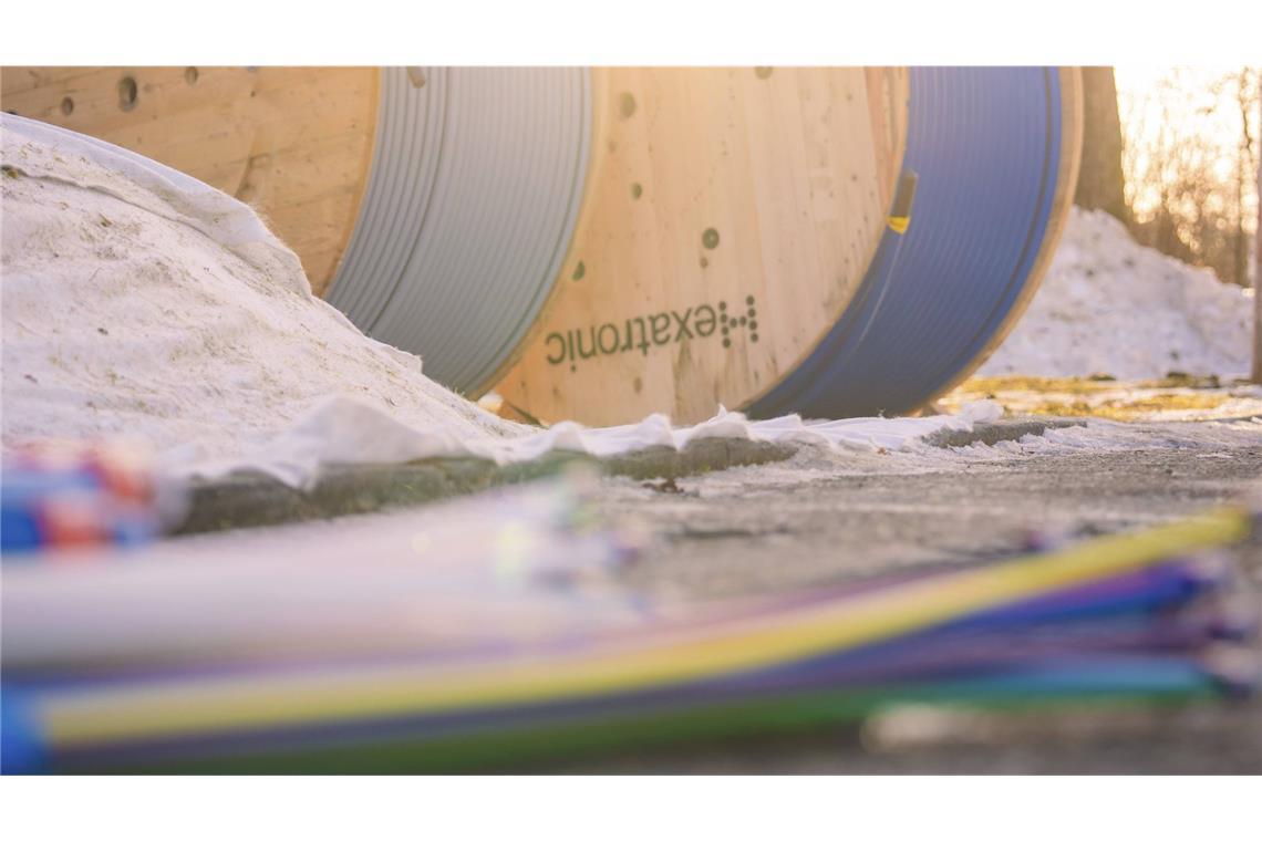 Breitband-Baustelle in Freudenstadt: Baden-Württemberg ist im Ländervergleich der Glasfaser-Versorgung weit abgeschlagen.